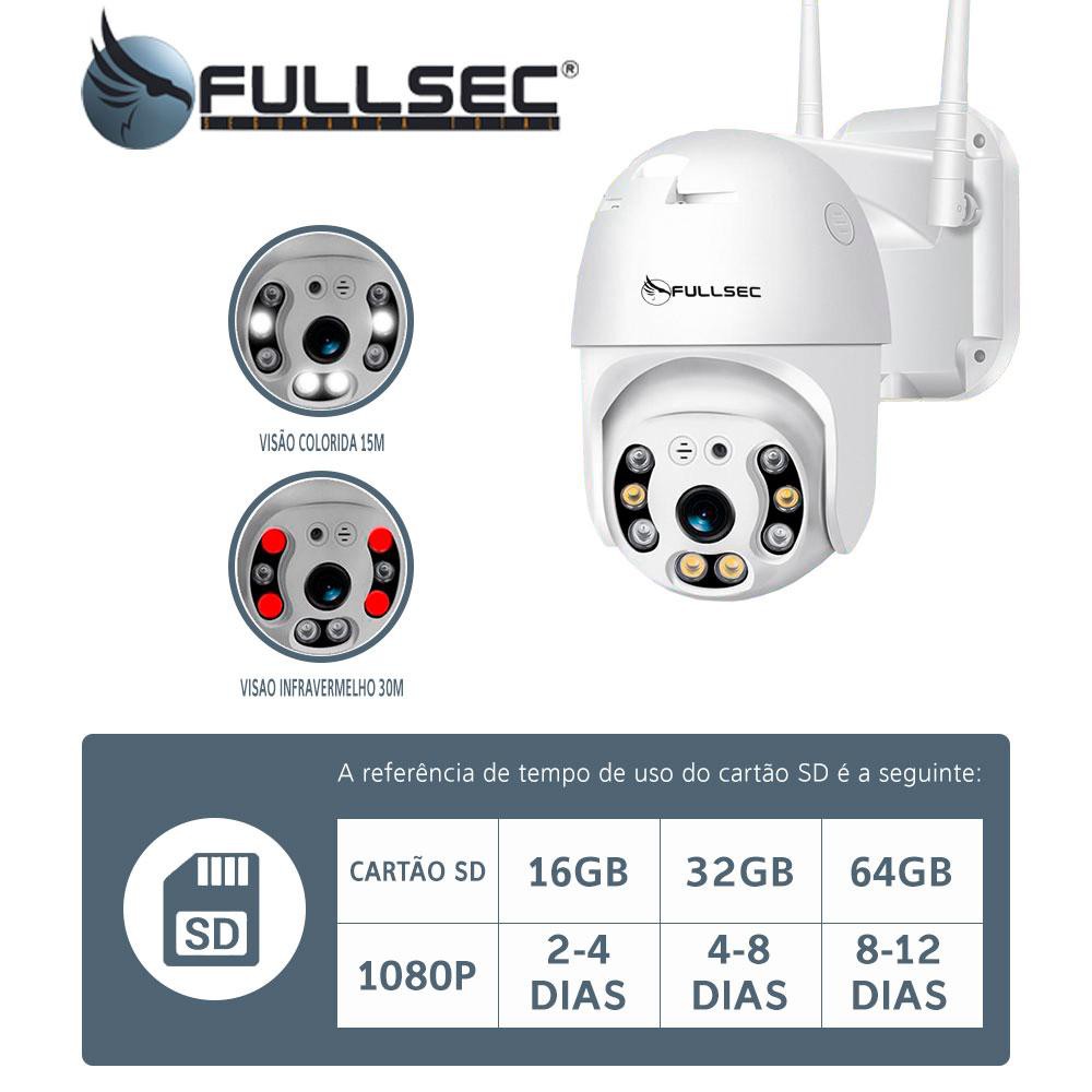 Câmera Mini Speed Dome Ip 2mp Fullhd 1080p Wifi Pt Sdip-02 | Shopee Brasil