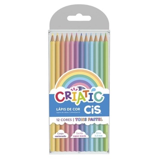 Lápis de Cor CIS Criatic Pastel 12 cores