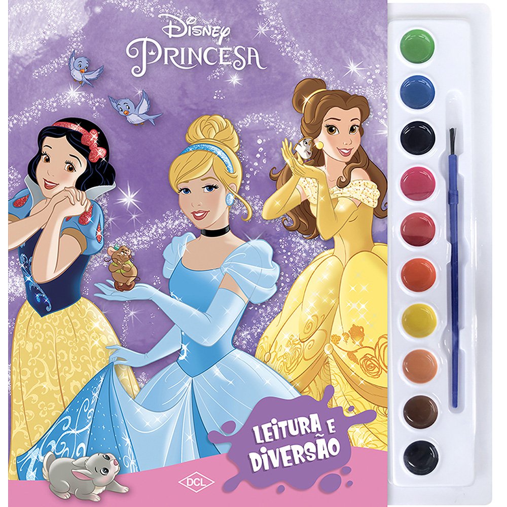 Princesas Livro para Pintar com Aquarela