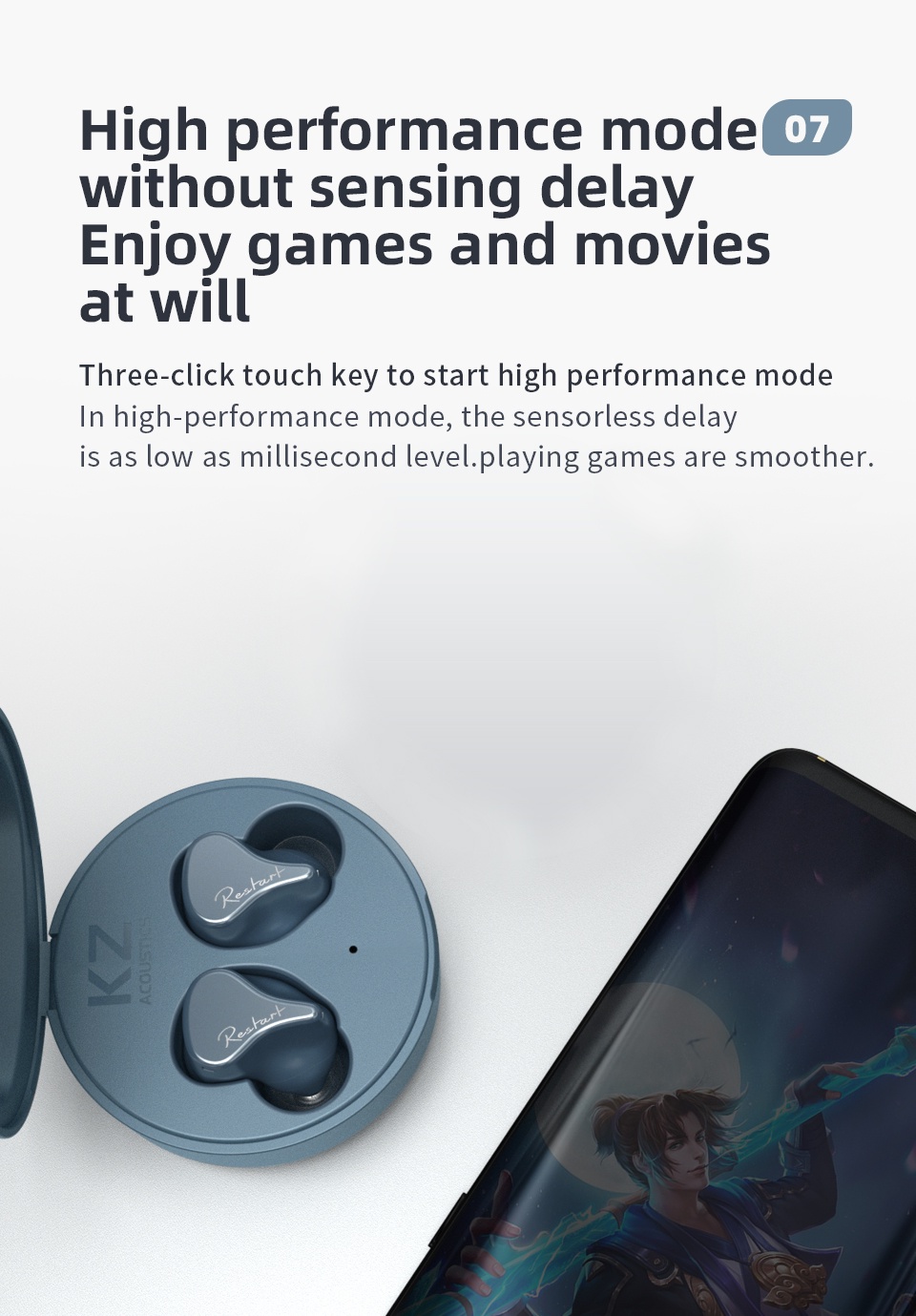 KZ SKS 1DD + 1BA True Wireless TWS Earbuds Bluetooth 5.2 Hybrid Game ...