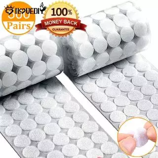 [1000 Unidades (500 Pares) [Fitas Autoadesivas Em Formato De Pontos] [Adesivos Mágicos Com Design De Gancho E Laço Para