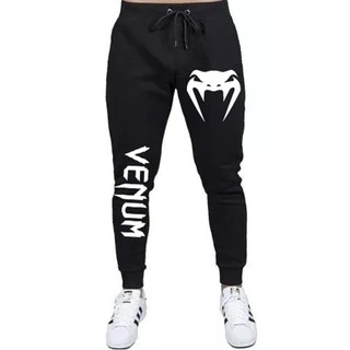 Calça Academia Jogger Moletom Preta Venum Novidade Juvenil