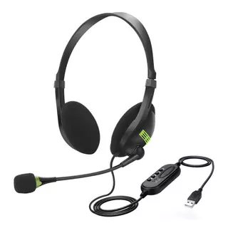 USB Headset With Microphone Universal PC Computer/Laptop/Stereo Wired Headphone Headset/Noise Cancelling Gamer Headphone