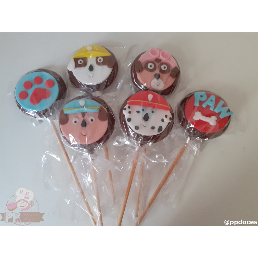 10 Apliques em pasta americana Patrulha Canina Shopee Brasil