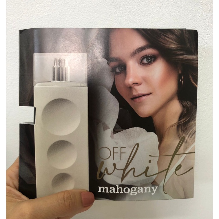 mahogany perfume off white