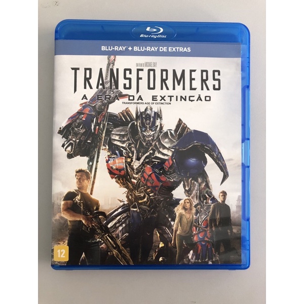 Coleção Blu-ray Filmes Transformers O Lado Oculto da Lua e A Era da  Extinção Original Dublado e Legendado