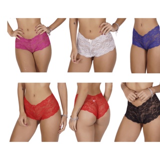 Kit 3 Calcinhas Calesson De renda Shortinho Sexy