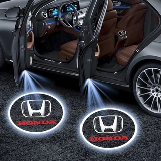 2 Pcs Led Car Porta Bem-Vindo Logotipo Projetor De Luz Da Lâmpada Do laser Para Honda Jazz Cidade Civic CRV Fit Accord HRV Acessórios