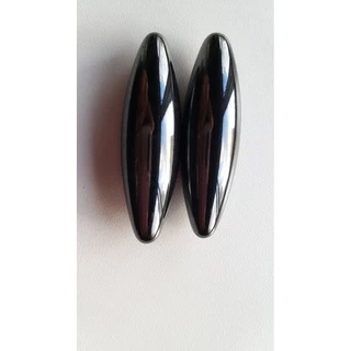 Kit 2 Bastões Pedras Hematita Imã Magnética 1,4cm X 4,2cm