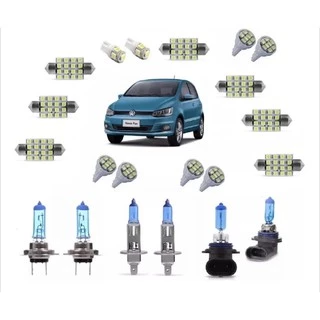Kit Lâmpada super branca e leds FOX G2 legalizadas com Inmetro