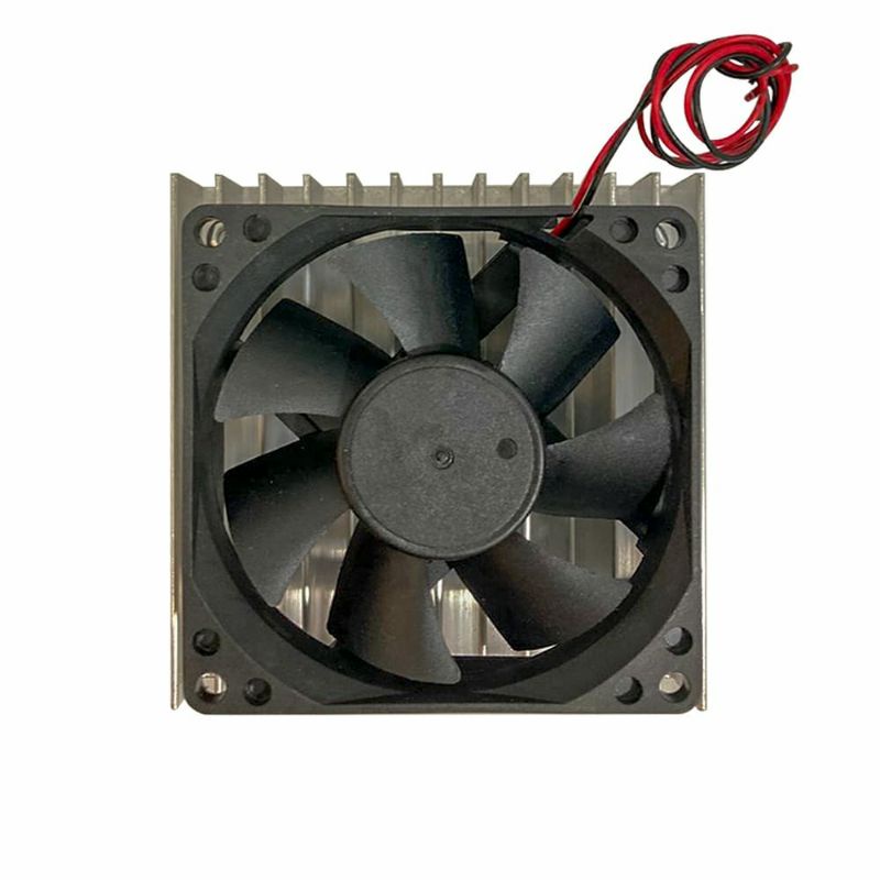 Dissipador De Calor Alumínio + Cooler 12v P/ Led Cob 50w Full Spectrum Grow