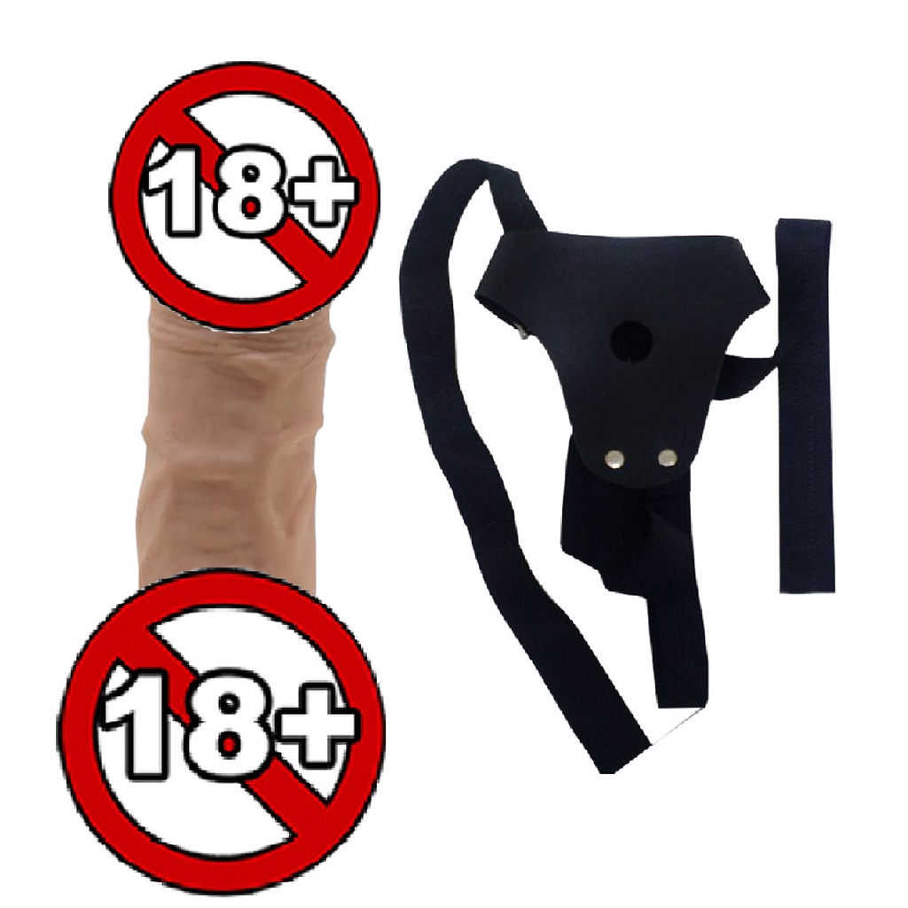 Pênis de borracha com cinta