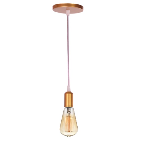 Pendente Lustre Luminária Retrô Fio Cabo Simples Vintage Industrial E27