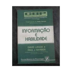 Informação e Habilidade de David Legge pela Zahar (1977) | Shopee Brasil