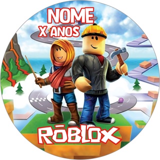 Adesivos Papel Fotográfico 3cm x 3cm Roblox Personalizado