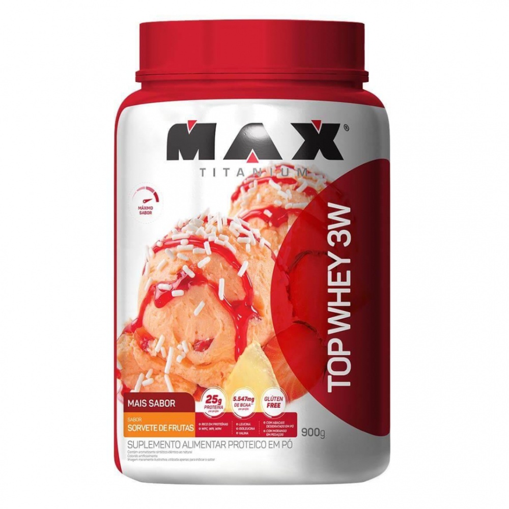 Top Whey 3W Mais Sabor (900g) – Max Titanium