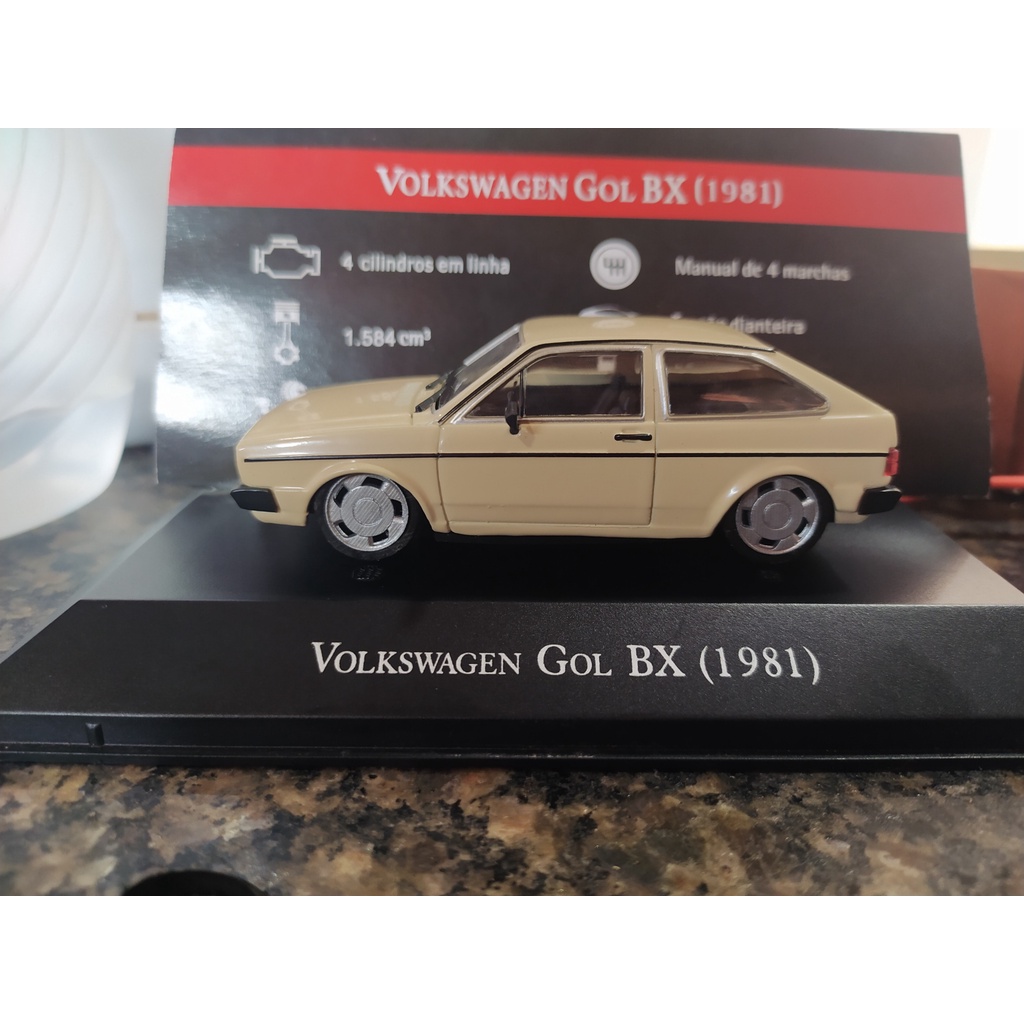 Miniatura Volkswagen gol bx 1981 personalizado rebaixado e com