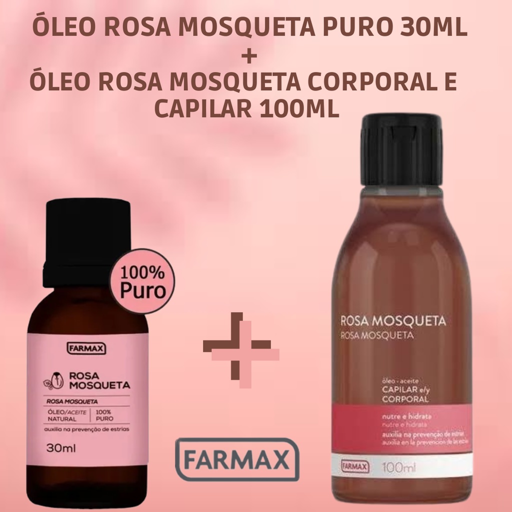 Aceite Rosa Mosqueta Puro Farmax - 30 mL