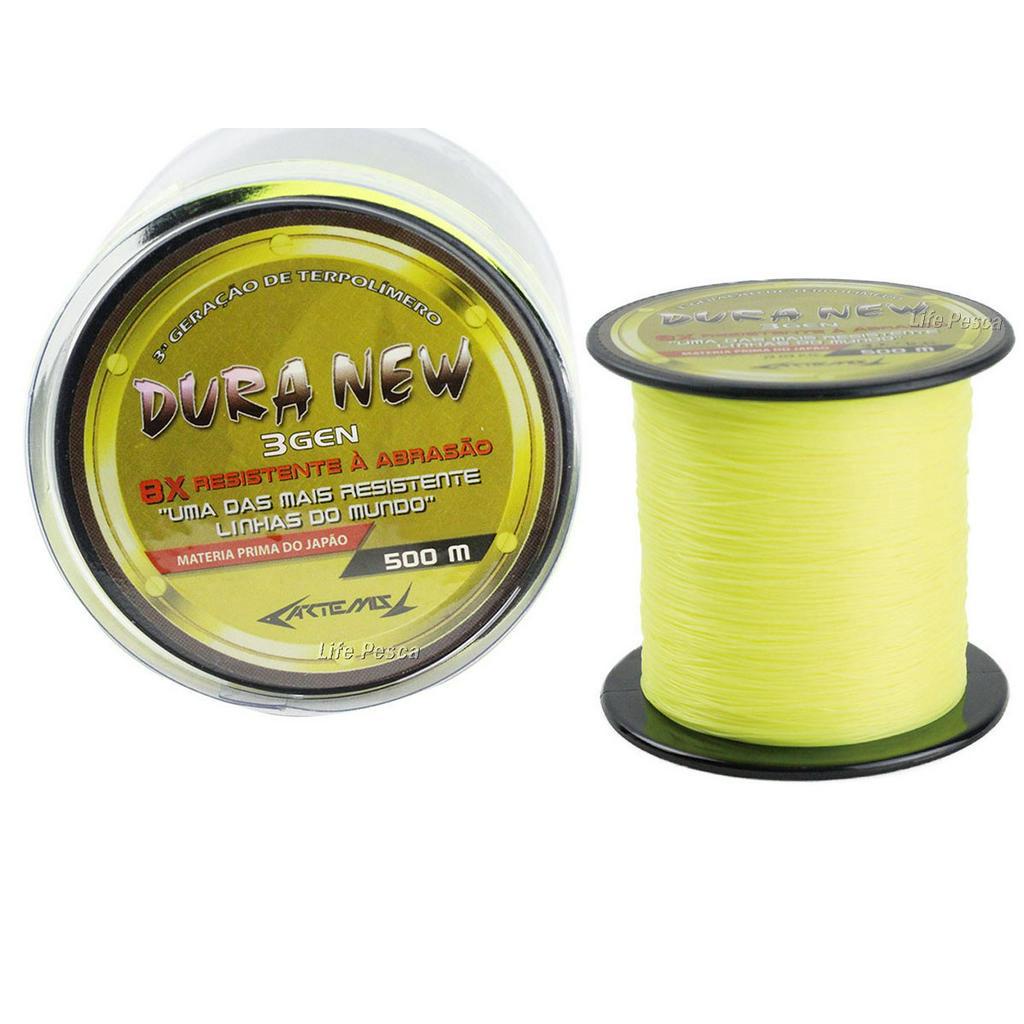 Linha Monofilamento Artemis Dura New 0.37mm 37lb/18,03kg 500 Metros ...
