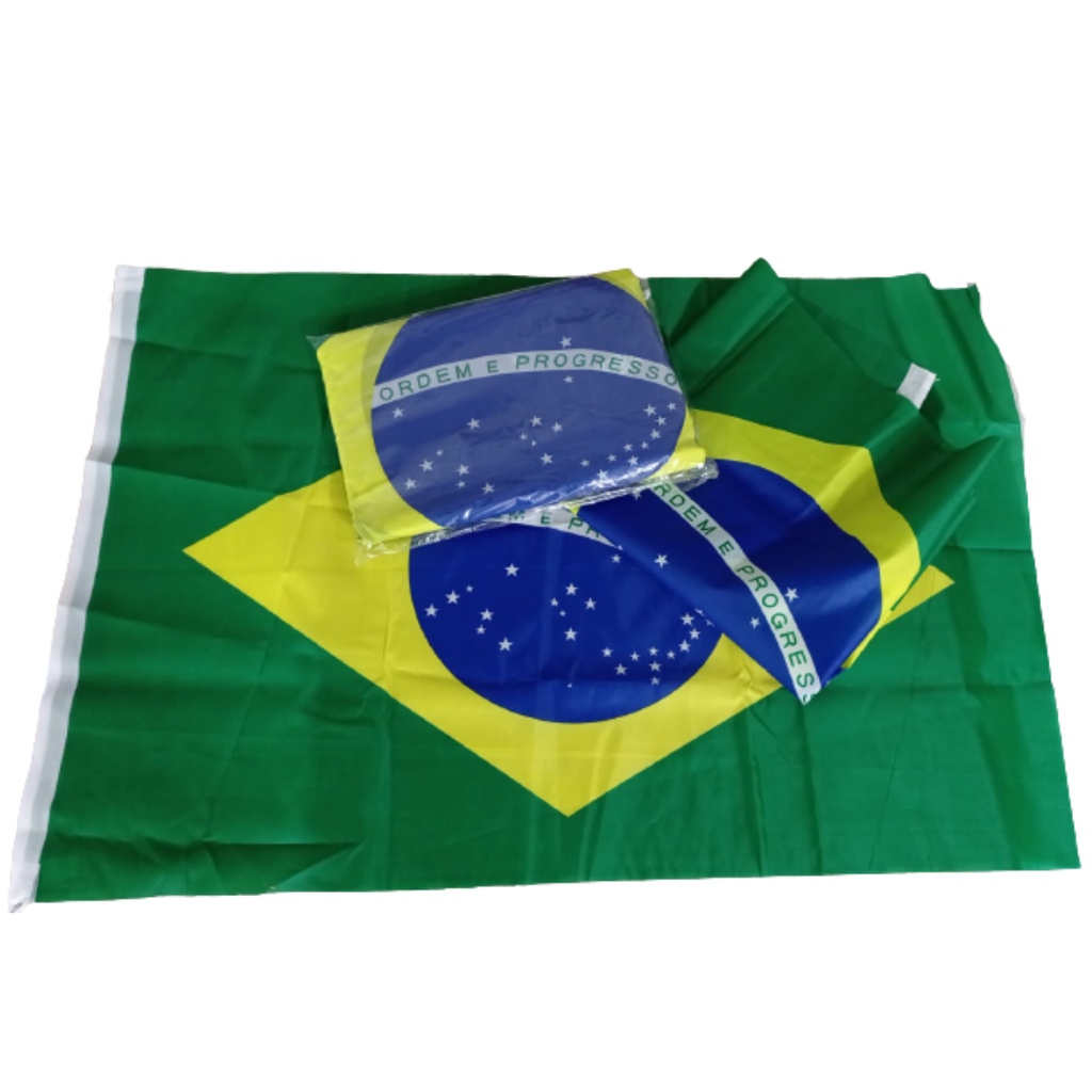 Bandeira Do Brasil 63x95 Premium Unidade Copa Do Mundo | Shopee Brasil