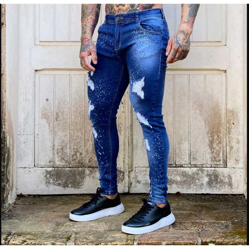 Calça jeans masculina store confortavel