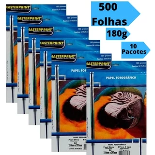 Papel Fotográfico 180g Glossy A4 À Prova D'água Brilhante Premium 500 folhas papel fotografico foto MASTERPRINT