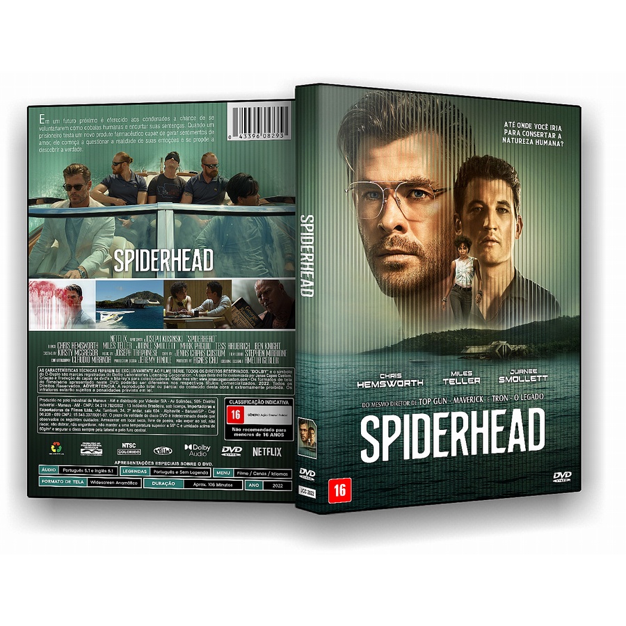Dvd Spiderhead (2022) | Shopee Brasil
