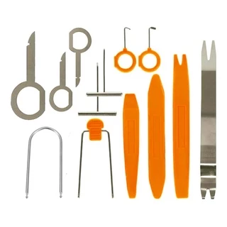 Kit Ferramenta Removedor de Moldura de Carro Painel de Carro Som Automotivo EPX484 13 Peças