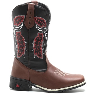 Bota Country Texana De Couro Legítimo Masculina