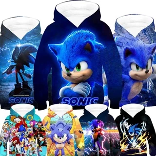 Moletom Infantil Unissex Estampa Sonic the Hedgehog