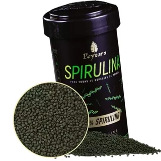 Poytara Spirulina Black Line. Ração Com 40% De Spirulina 45g.