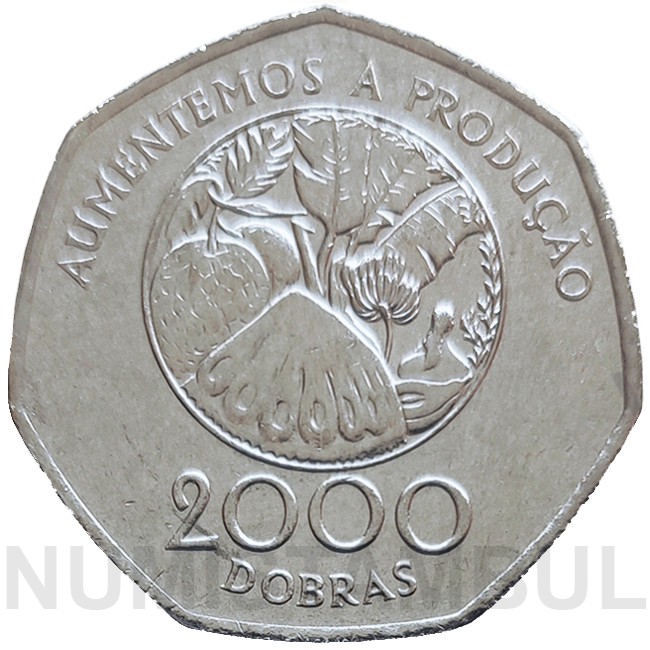 Silbermünze 925er1000 Dobras 1995, São Tomé und Príncipe 25G (Gebraucht