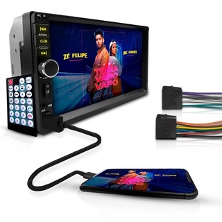 Central Multimídia MP5 Com tela de 7 Polegadas 2din Bluetooth USB 7018b