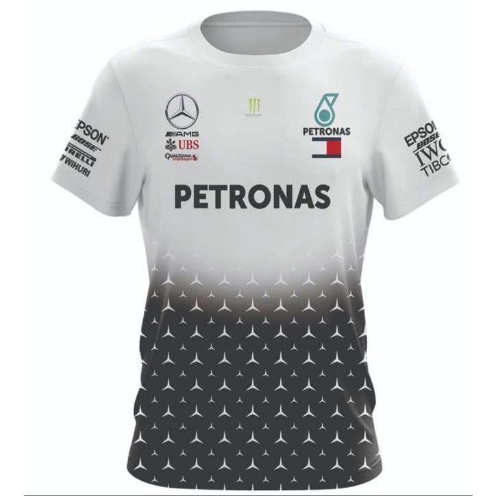 Camisa Camiseta Petronas Branca F1 Dryfit Nova Shopee Brasil