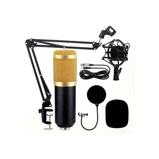Kit Youtuber para live podcast Microfone Condensador Com Braço Articulado Mt-1026