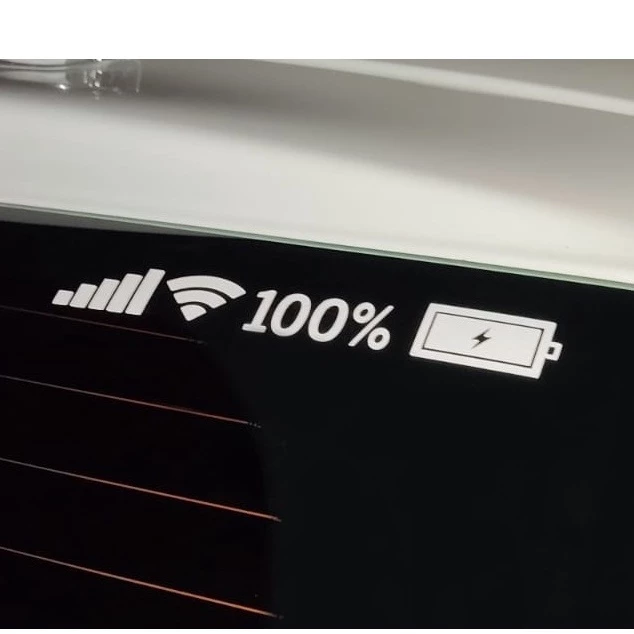 Adesivo wi-fi 100% bateria barra superior tela celular Sinal Do Telefone