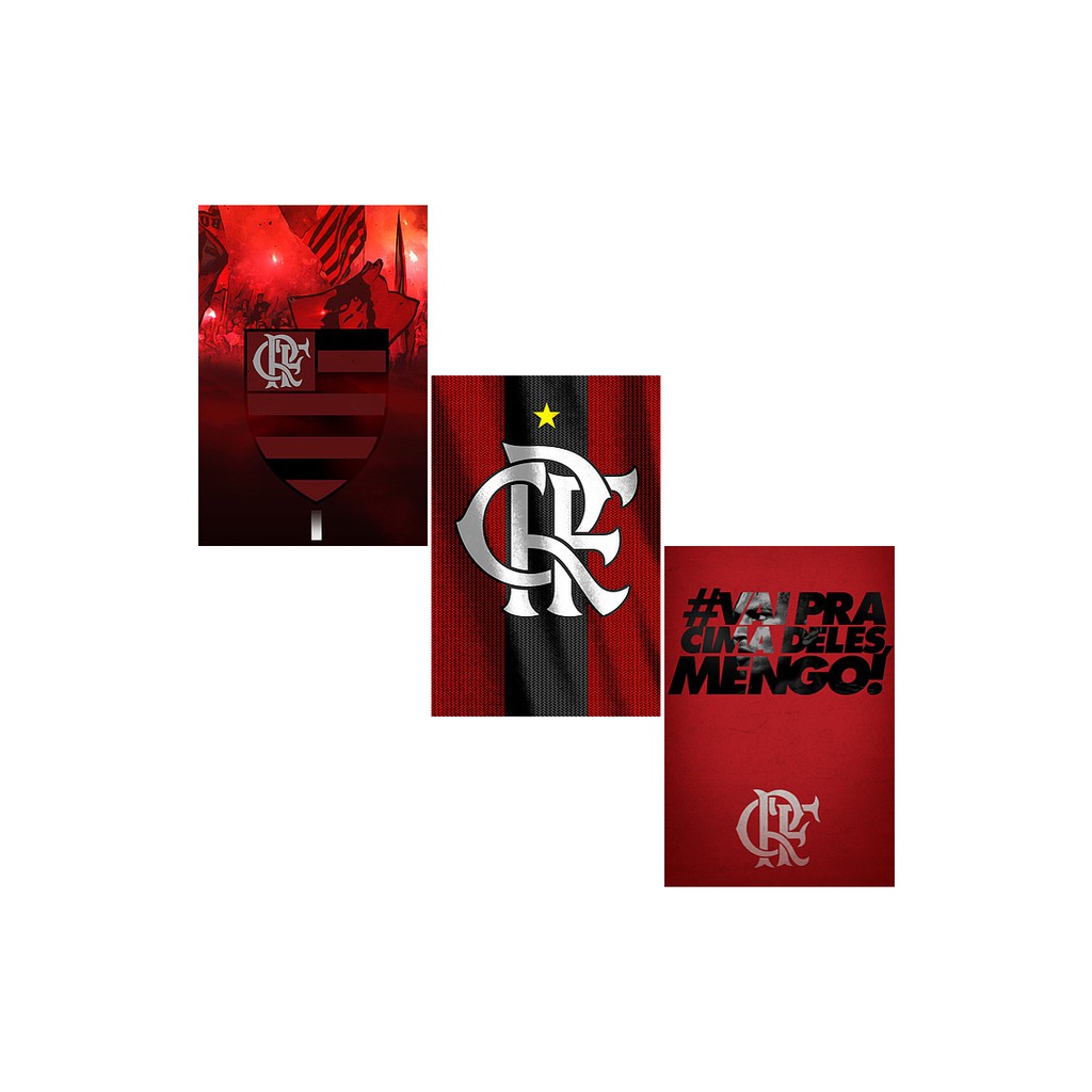 Flamengo 01 a 15 - Futebol - Placa decorativa MDF - Quadro parede