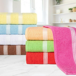 Kit 10 Toalha de Banho Popular Ótima Absorção