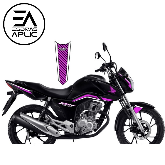 Adesivos Moto Honda Cg Fan 160 2018 2019 2020 Faixa Vermelho