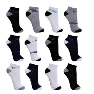 Kit 12 pares Meias Masculina Soquetes