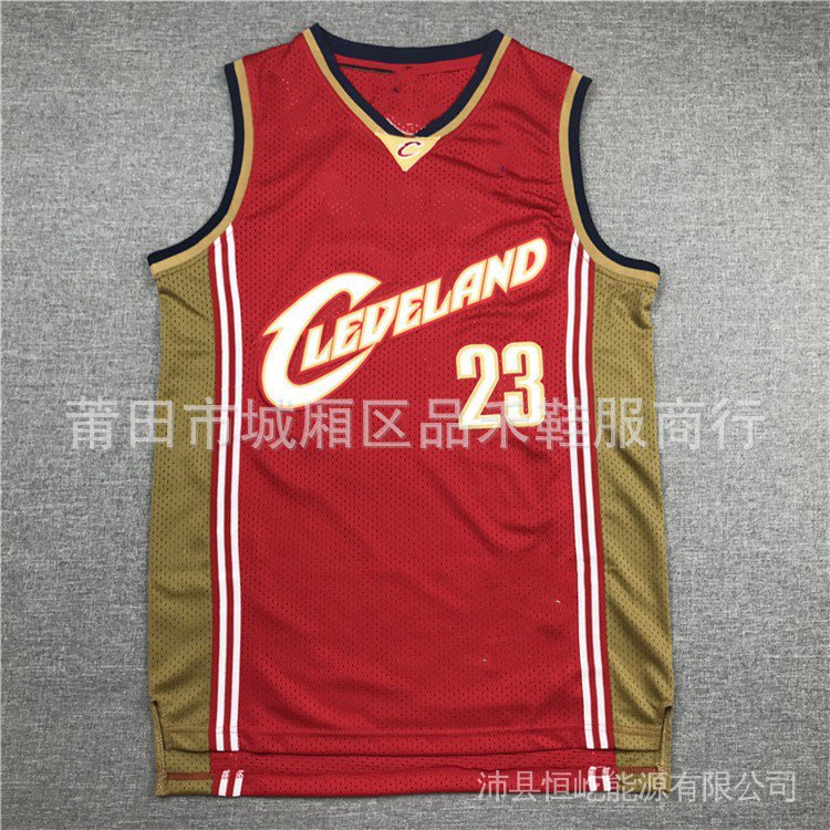 Camisa Nba Barata Cavaliers 23 LeBron James De Basquete Bordada Retro High School S202 N8LS