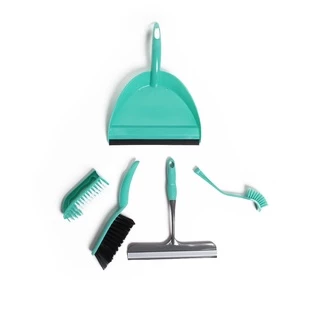 Kit Limpeza Com Pá Rodo E Escova Higiene Limpa