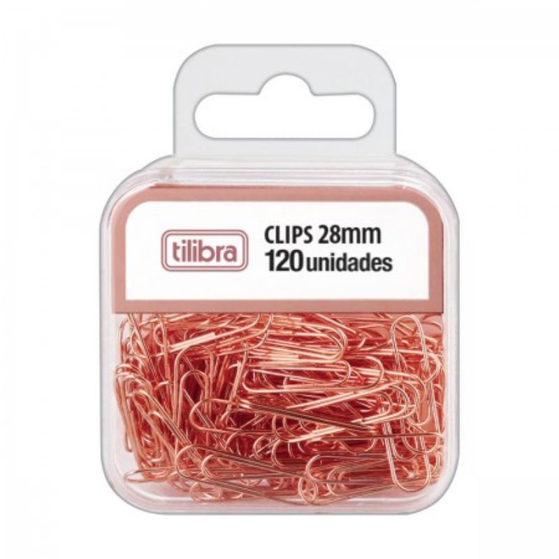 Clips 28mm Ouro, Rose e rosa pastel 120 Unidades e clips 50 mm com 3 ...