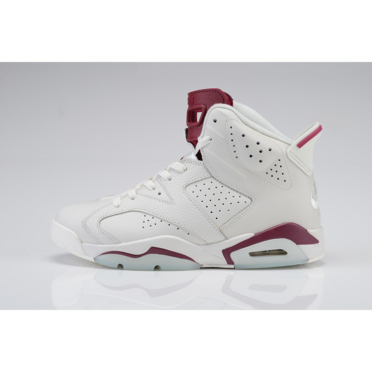 jor-dan a-ir 6 maroon aj6 Bacalhau Branco Vermelho Basquetebol Sapatos Esportivos