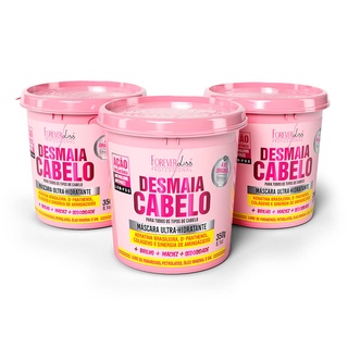 Combo Com 3 Máscaras Desmaia Cabelo Forever Liss 350G