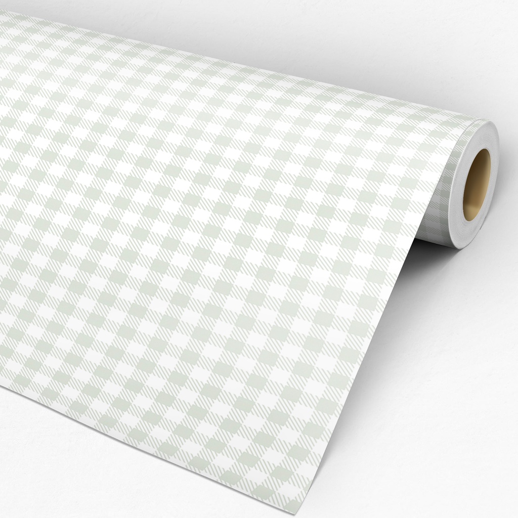 Papel Parede Autocolante Quarto Infantil Bebê Xadrez Poa 21