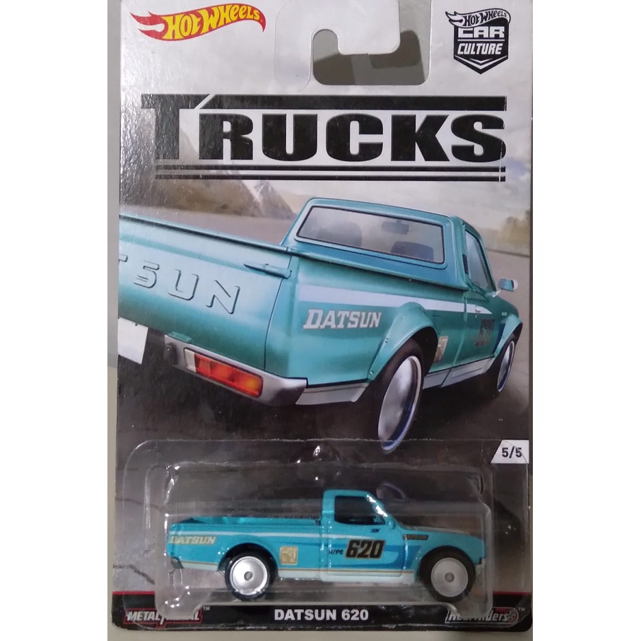 HOT WHEELS DATSUN 620 TRUCKS CAR CULTURE REAL RIDERS | Shopee Brasil
