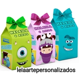 10 Caixa milk com fita de cetim.
