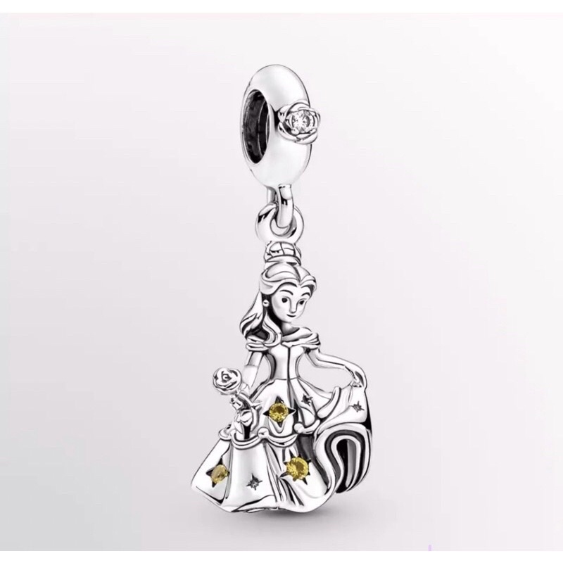 berloque bela dançando Pandora bela e a fera princesa disney | Shopee ...