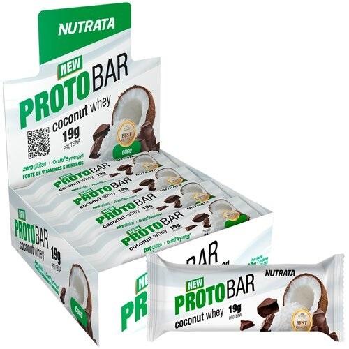 Protobar Coconut Whey 8un – Nutrata